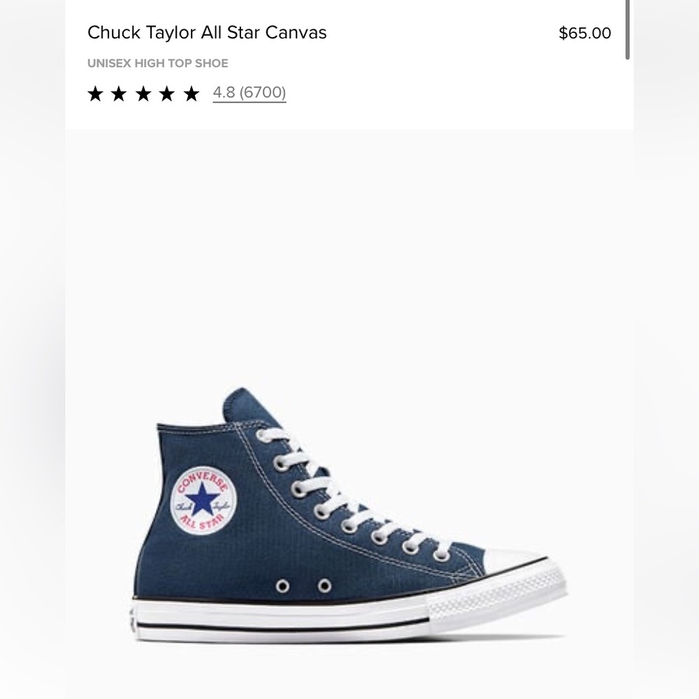 Converse Chuck Taylor All Star Canvas Navy Sneakers